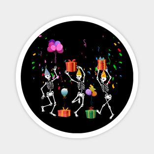 Halloween Birthday Party Outfit Skeleton Birthday Party Magnet